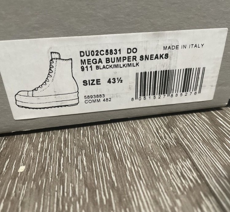Rick Owens Mega Bumper Ramones