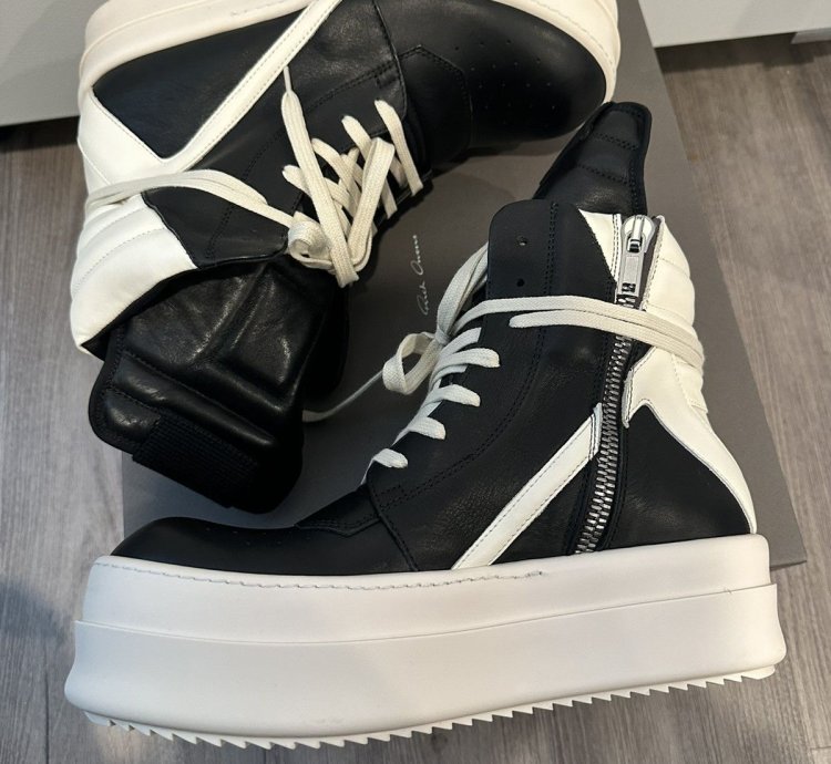 Rick Owens Megabumper Geobaskets Black Size 41 5