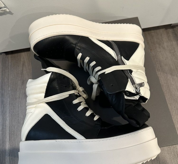 Rick Owens Megabumper Geobaskets Black Size 41 5