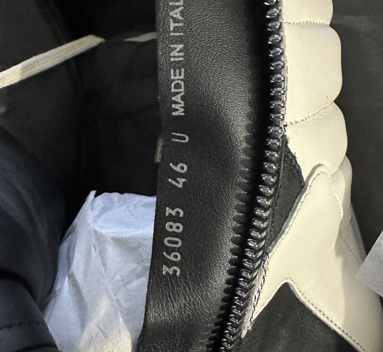 Rick Owens Men Black Geobasket High Top Leather Sneakers