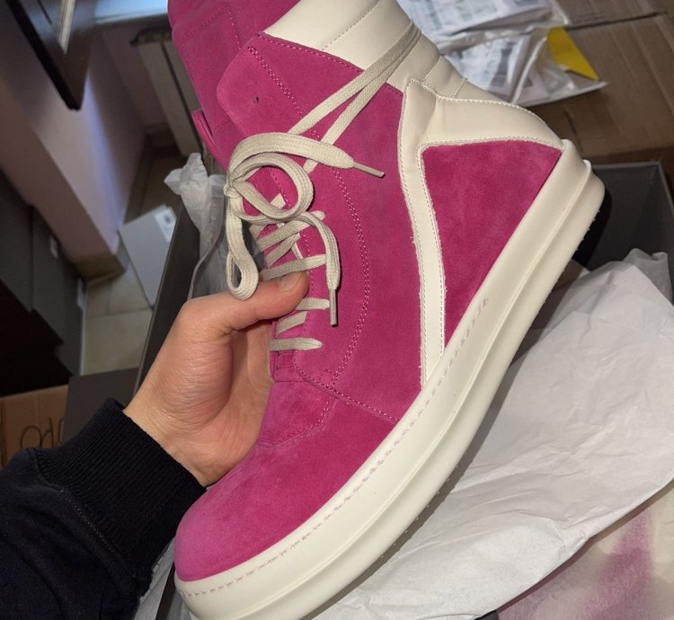 Rick owens Pink Geobasket