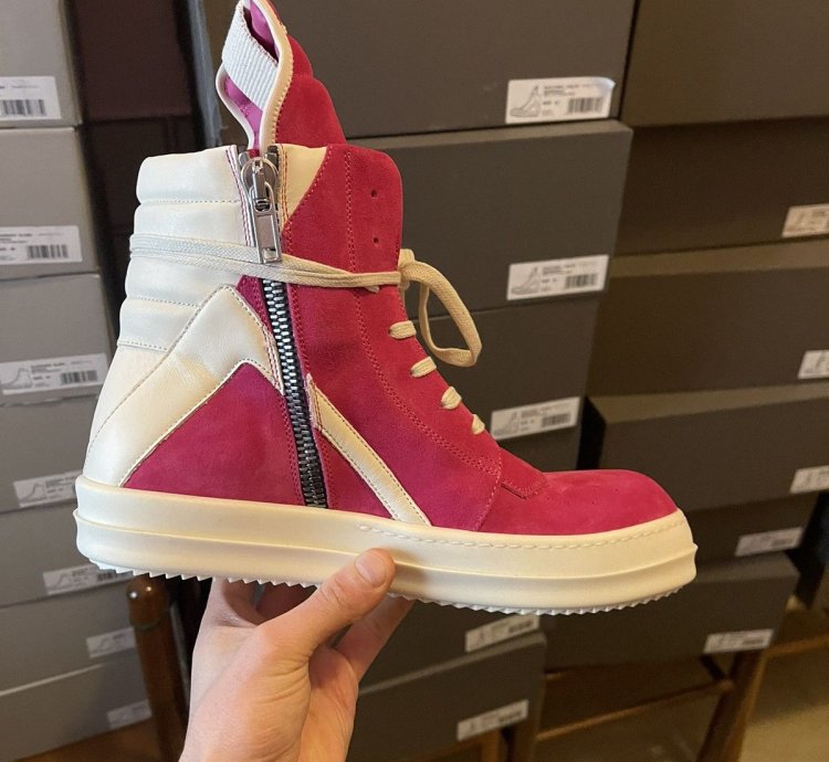 Rick owens Pink Geobasket
