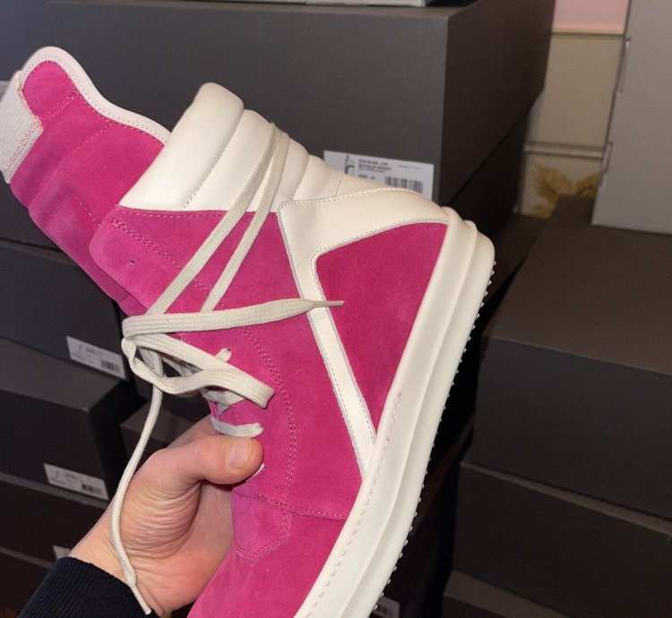 Rick owens Pink Geobasket