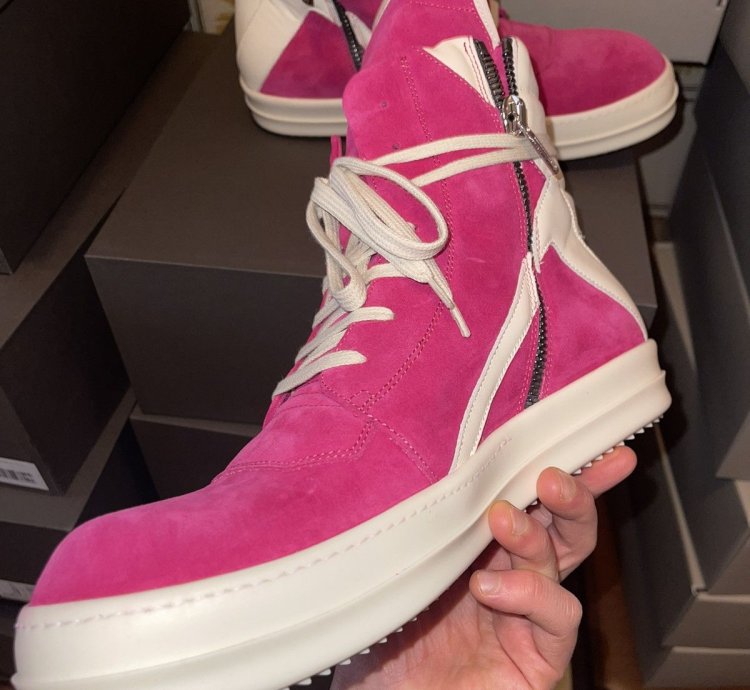 Rick owens Pink Geobasket