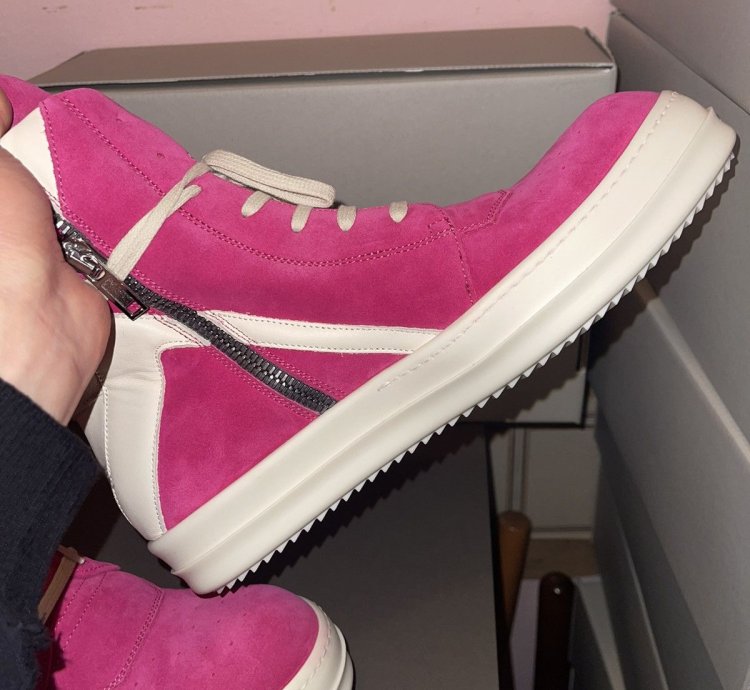 Rick owens Pink Geobasket