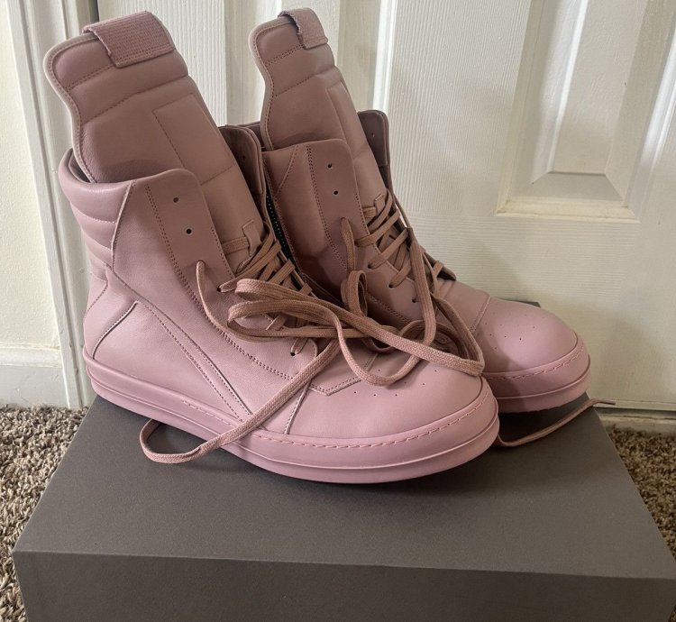 Rick Owens Pink Geobaskets
