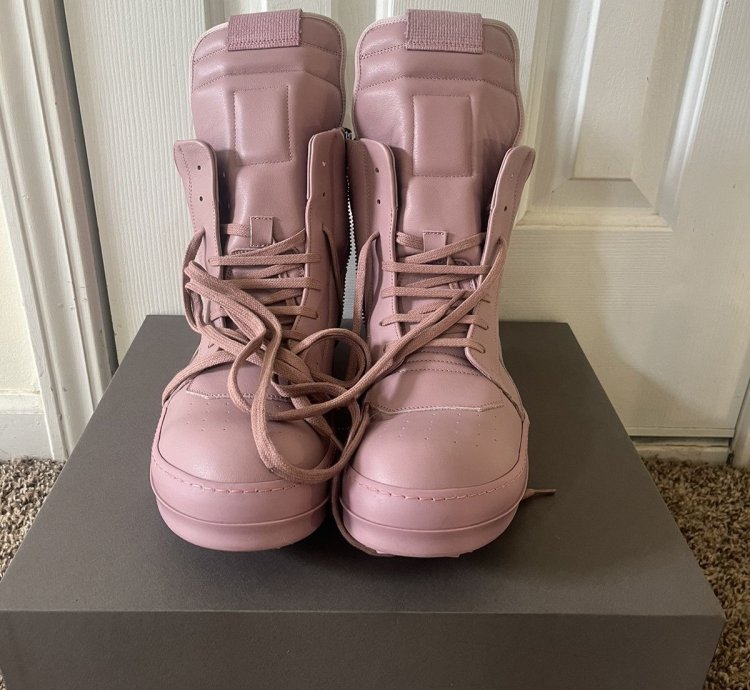 Rick Owens Pink Geobaskets