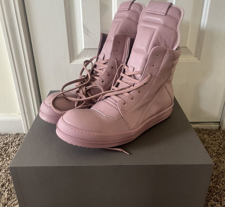 Rick Owens Pink Geobaskets