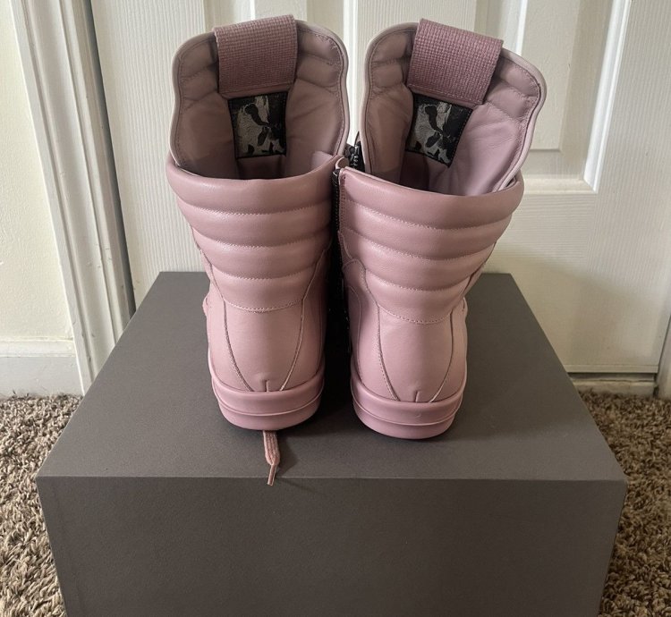 Rick Owens Pink Geobaskets