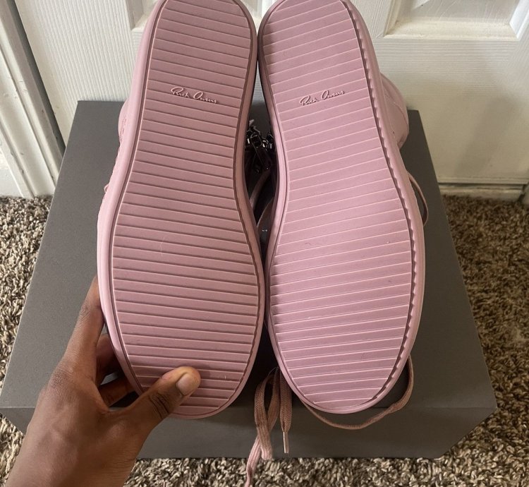 Rick Owens Pink Geobaskets