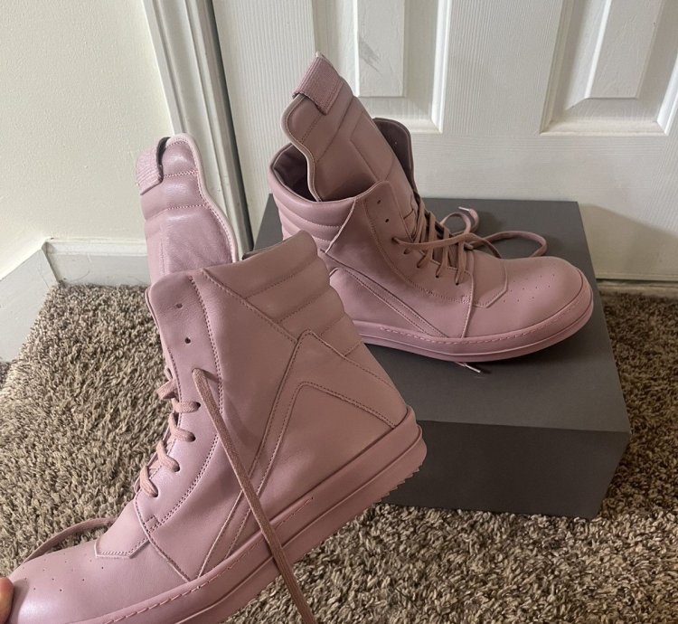 Rick Owens Pink Geobaskets