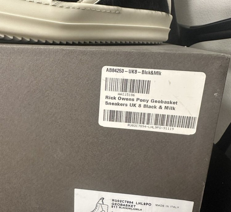 Rick Owens Pony Geobasket Sneakers