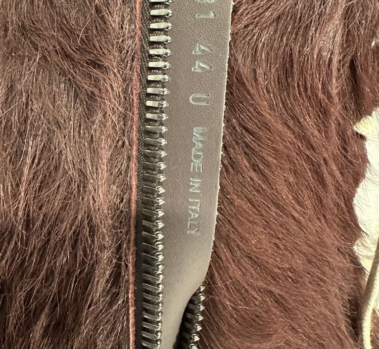 Rick Owens Pony Hair Cow Fur Ramones High Amethyst Size 44