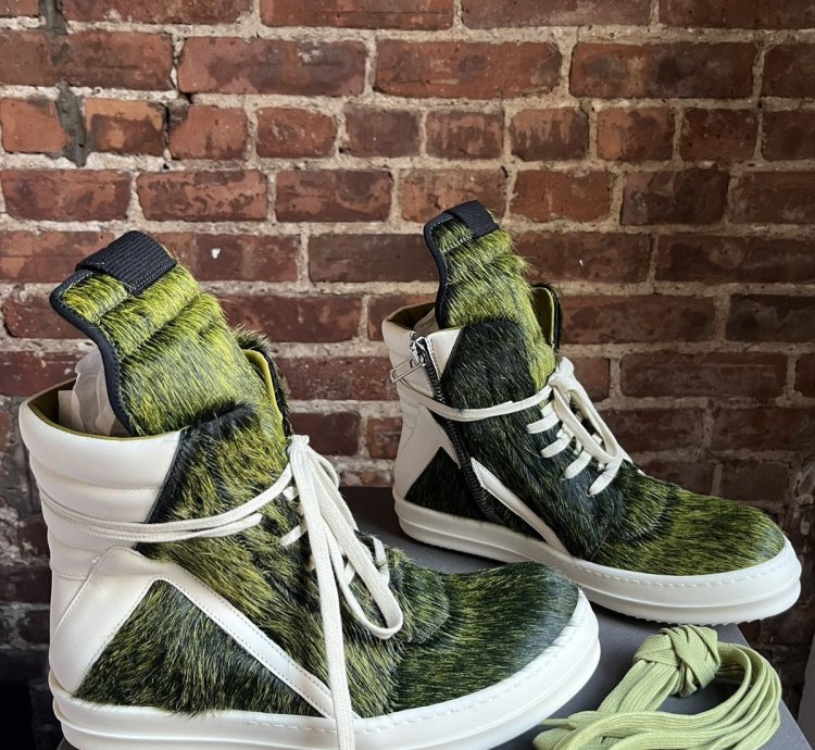 Rick Owens pony hair geobaskets