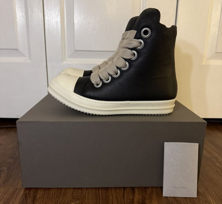 Rick Owens Porterville Jumbo Lace Padded Ramones Size 43 5