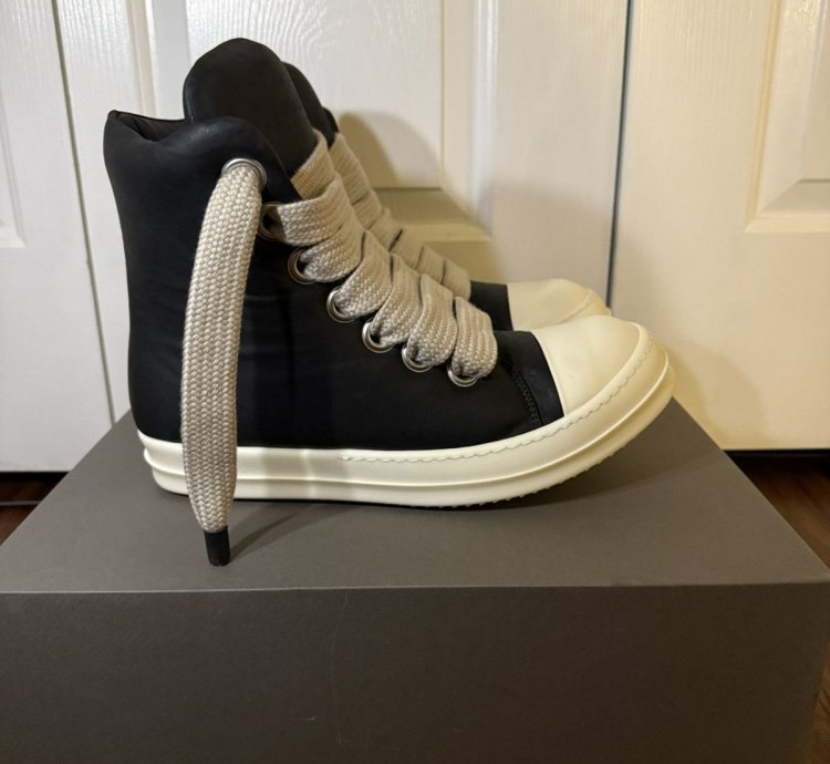 Rick Owens Porterville Jumbo Lace Padded Ramones Size 43 5