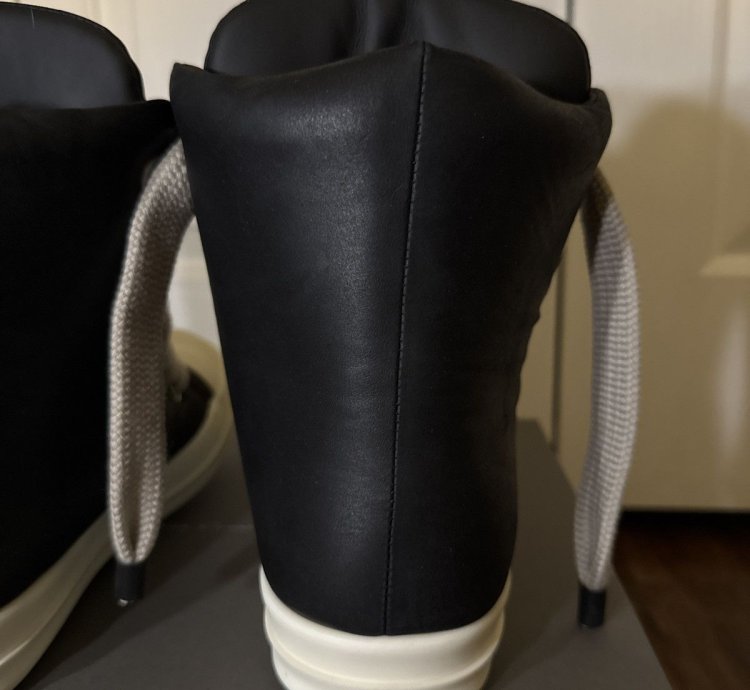 Rick Owens Porterville Jumbo Lace Padded Ramones Size 43 5