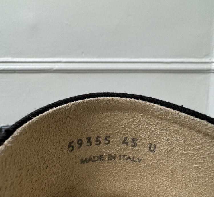 RICK OWENS PORTERVILLE SCARPE DRKSHDW SNEAKER SIZE 45 BLACK