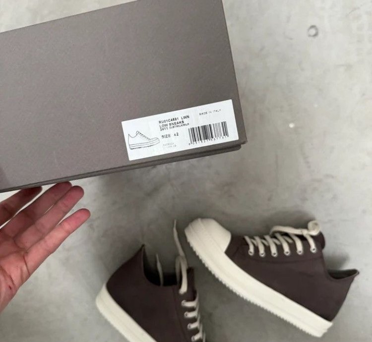 Rick Owens Ramone EDFU Low Brown (Size 42 US9)