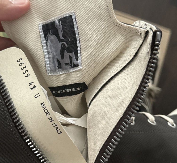 RICK OWENS RAMONE HIGH DRKSHDW