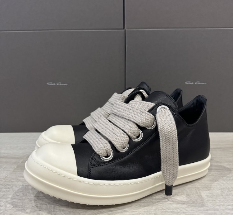 RICK OWENS RAMONE JUMBO LOW BLACK MILK PORTERVILLE