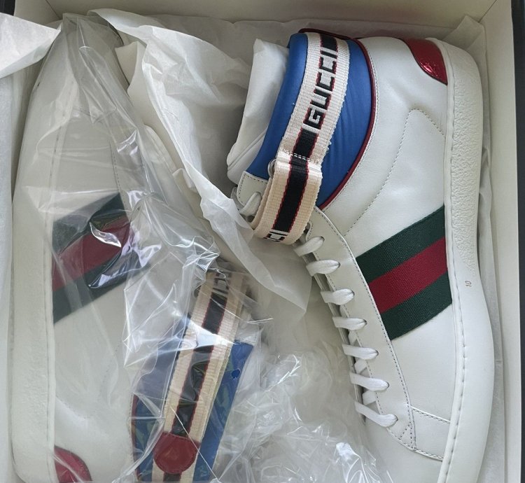 1K Brand NEW Sold Out ACE Leather Python High Top Sneakers