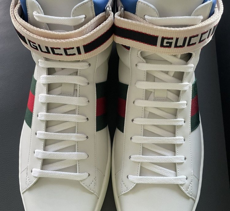 1K Brand NEW Sold Out ACE Leather Python High Top Sneakers