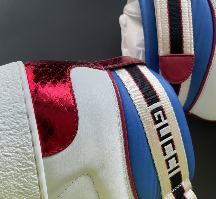 1K Brand NEW Sold Out ACE Leather Python High Top Sneakers
