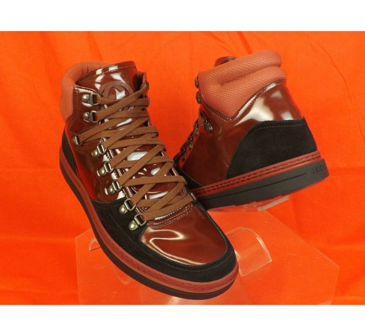368496 SOFTY TEK CONTRAST BURGUNDY INTERLOCKING SNEAKERS 8