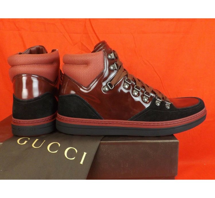 368496 SOFTY TEK CONTRAST BURGUNDY INTERLOCKING SNEAKERS 8