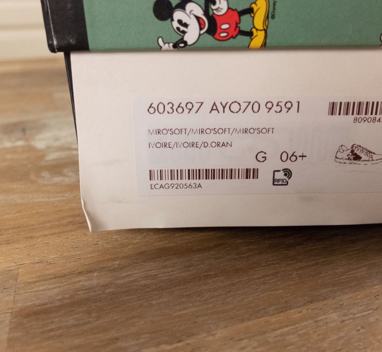 830 GUCCI Ace Mickey Mouse white leather sneakers - 7 US