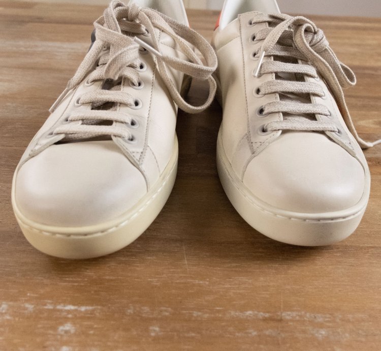 830 GUCCI Ace Mickey Mouse white leather sneakers - 7 US