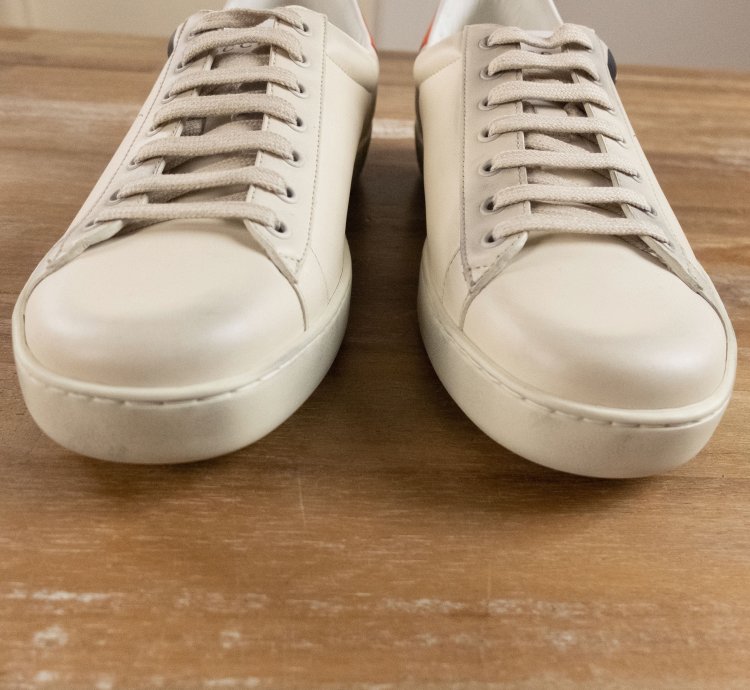 830 GUCCI Ace Mickey Mouse white leather sneakers 12 US