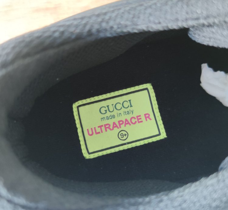 890 GUCCI Ultrapace black green sneakers 10 US 9 5 UK