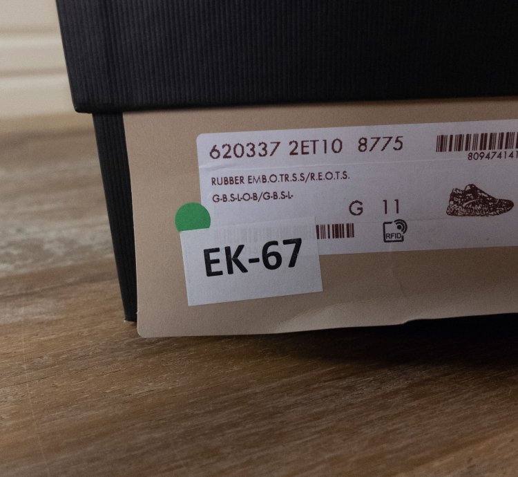 890 GUCCI Ultrapace grey pink sneakers - 11 5 US 11 UK