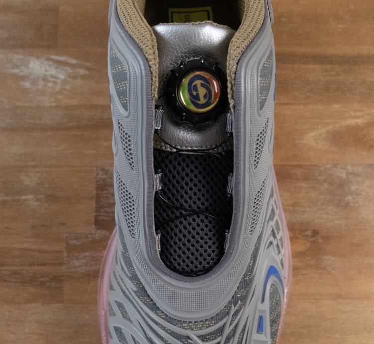 890 GUCCI Ultrapace grey pink sneakers - 11 5 US 11 UK