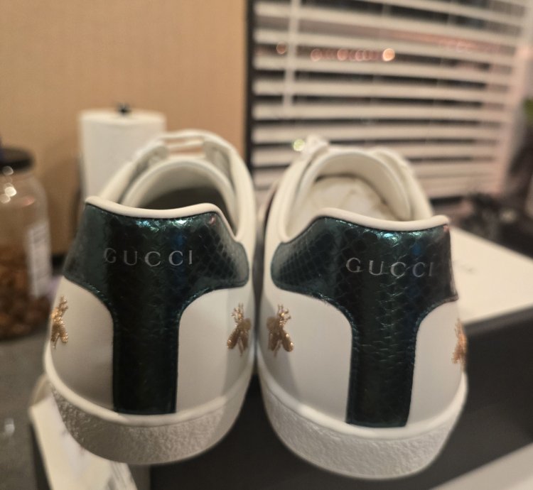 Ace Embroidered Bees and Stars Gucci Sz 15 5 US Sz 16