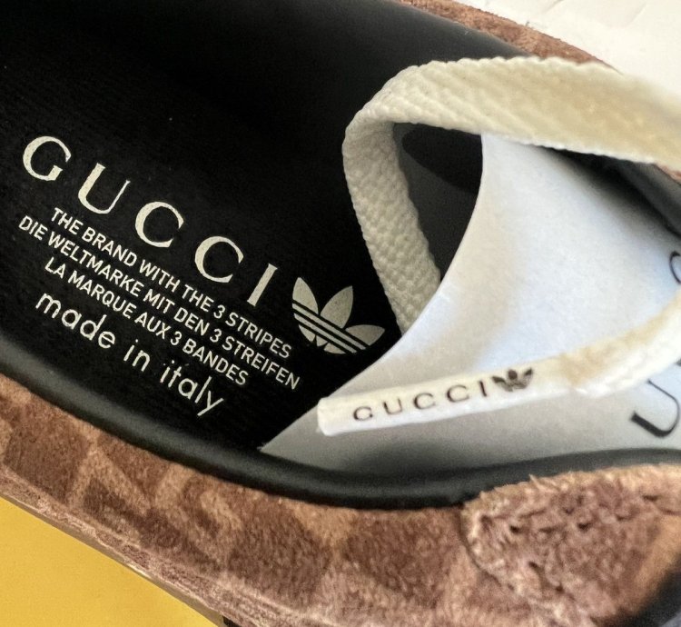ADIDAS GUCCI GAZELLE GG MONOGRAM BROWN