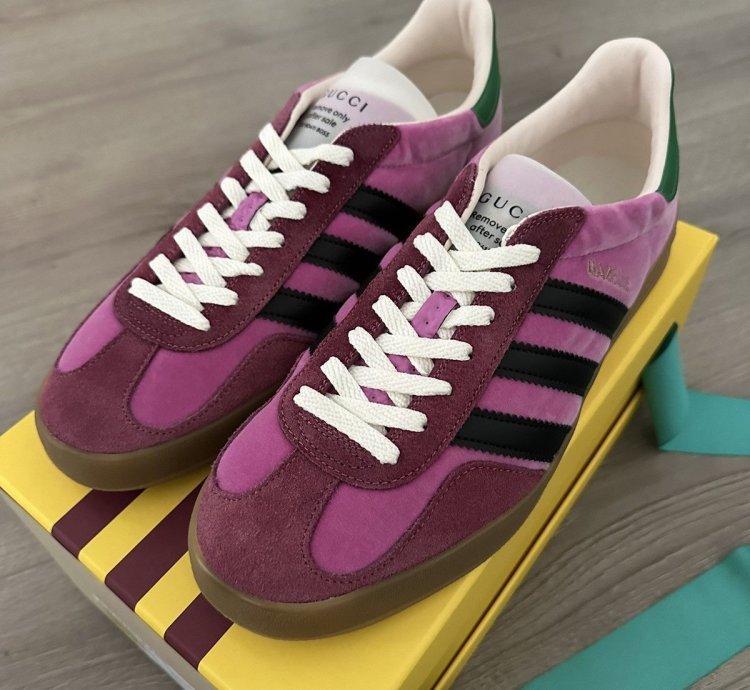 Adidas Gucci Gazelle Pink Velvet EU 43 1 3