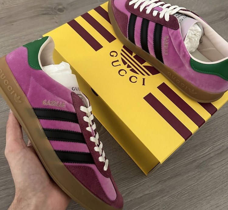 Adidas Gucci Gazelle Pink Velvet EU 43 1 3