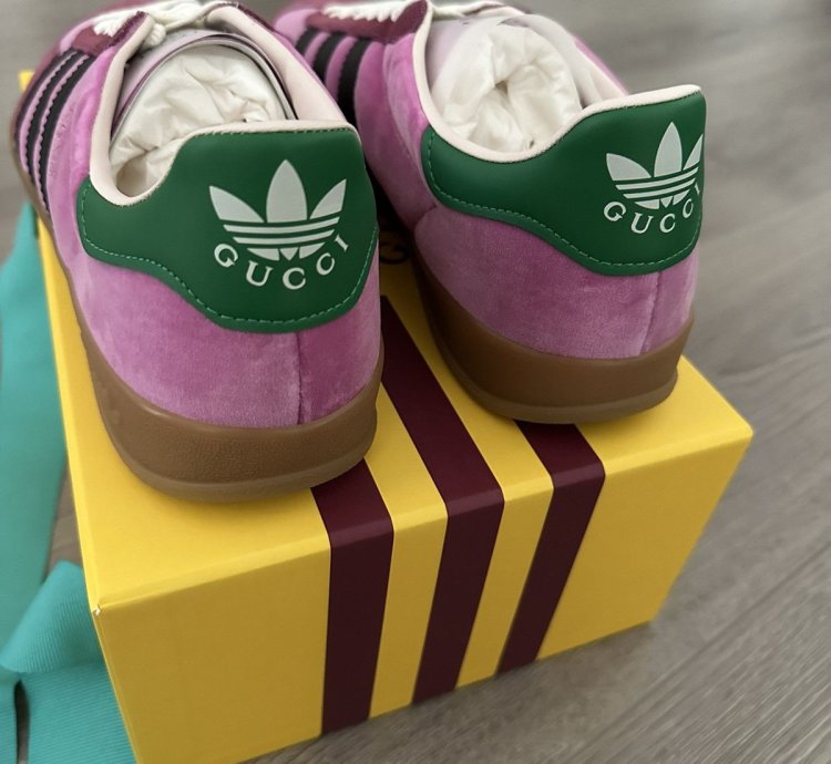 Adidas Gucci Gazelle Pink Velvet EU 43 1 3