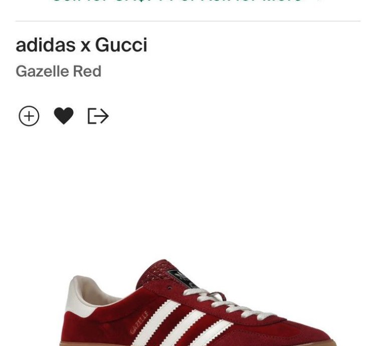 Adidas Gucci Gazelle Red