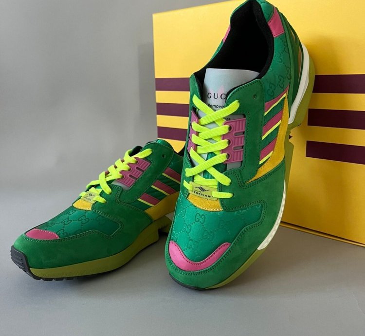 Adidas ZX8000 Monogram Sneakers in green