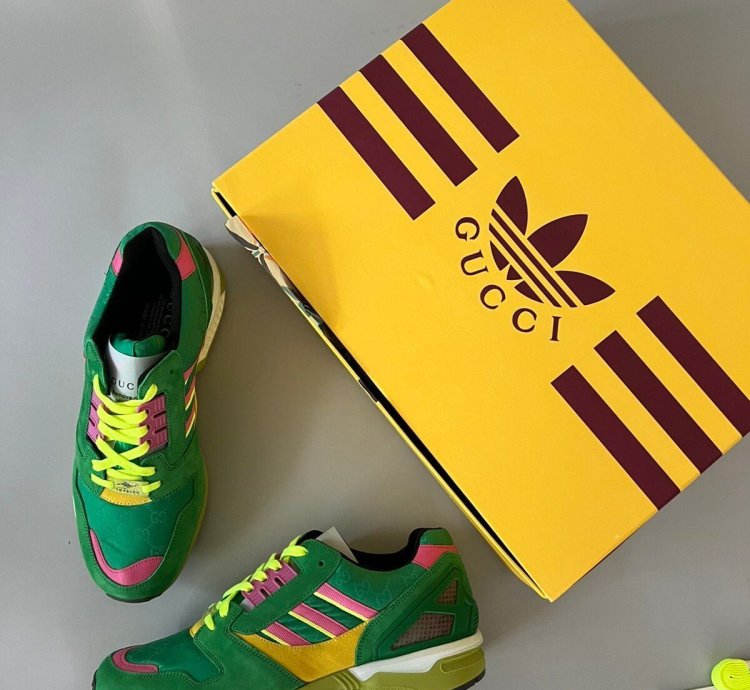 Adidas ZX8000 Monogram Sneakers in green