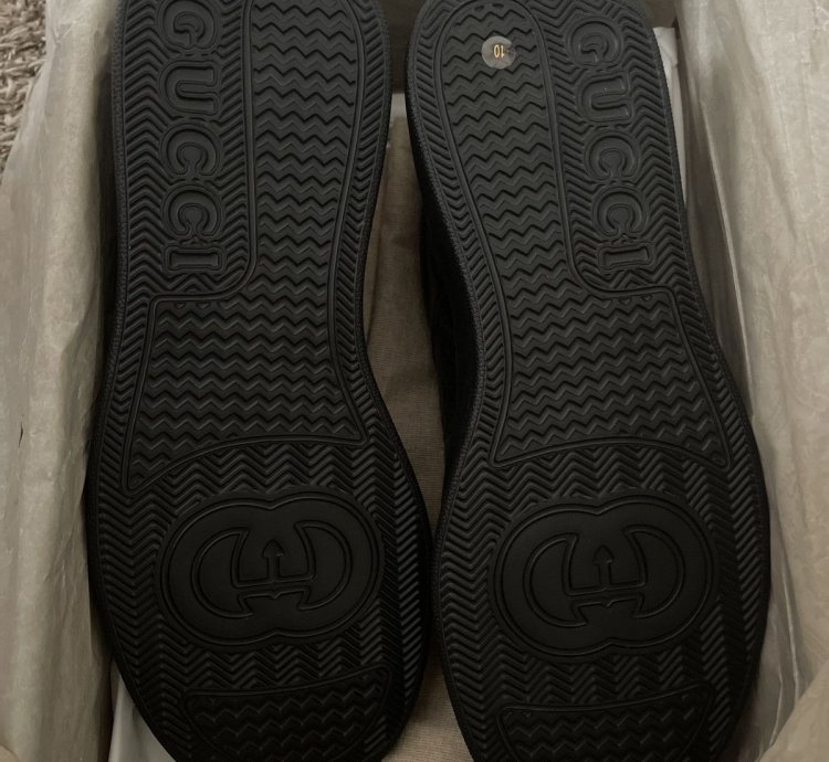 Black GG Embossed Sneakers