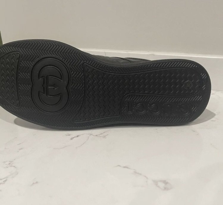 Black GG Embossed Sneakers