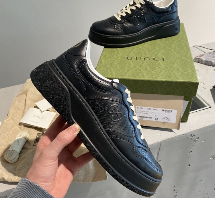 Black Week Sale Gucci Embossed GG Sneakers