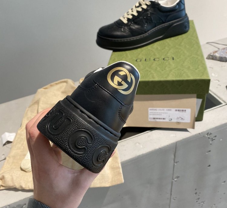 Black Week Sale Gucci Embossed GG Sneakers