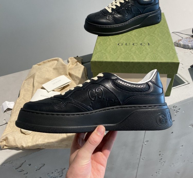 Black Week Sale Gucci Embossed GG Sneakers