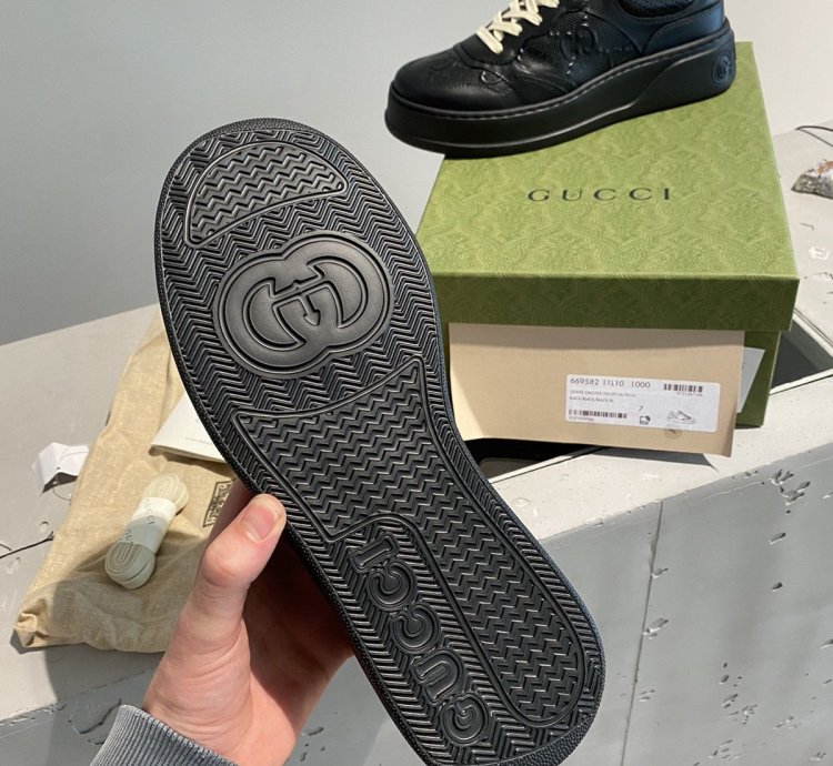 Black Week Sale Gucci Embossed GG Sneakers
